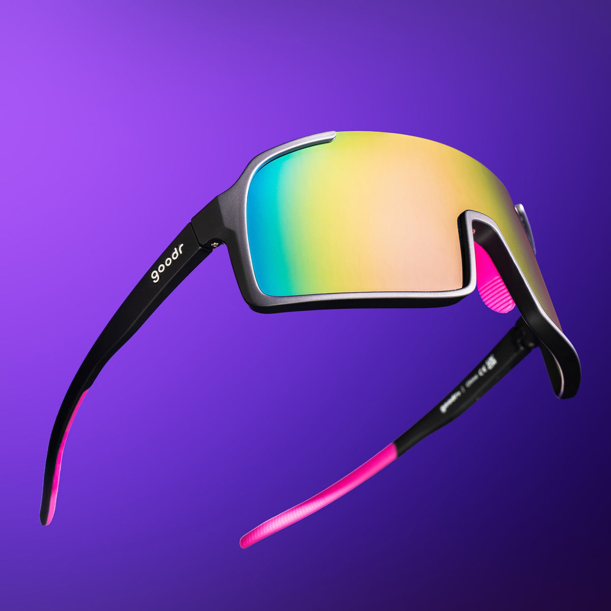 Ask Me About My Escape Plan — Black Astro G sunglasses, product view 2