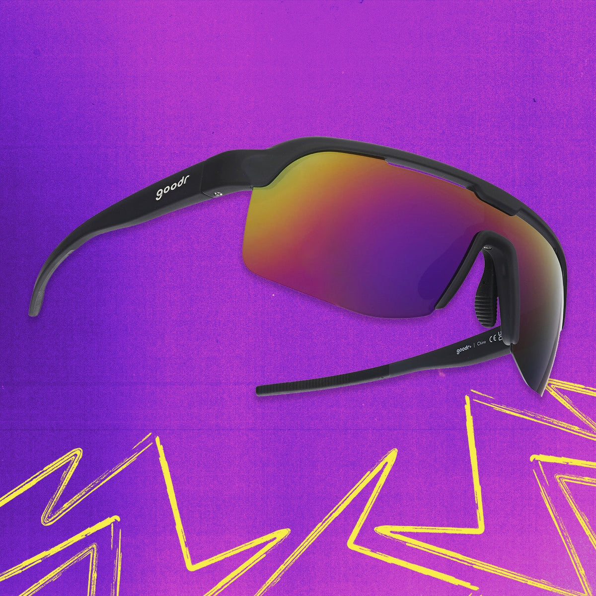 Born for the Highlight Reel — Black Bolt G sunglasses, product view 4